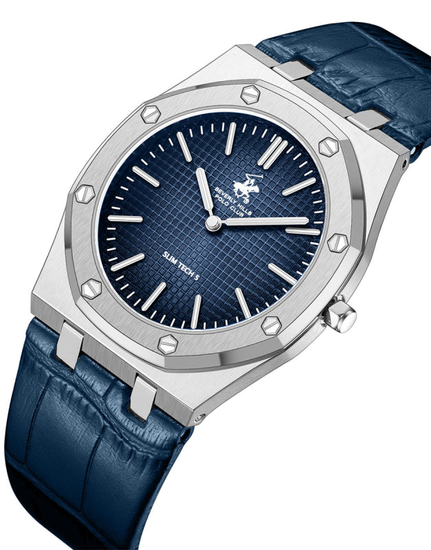 Beverly Hills Polo Club – Slim Tech 5 Blue Leather